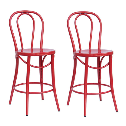 24" Red Bistro Stools - 2 pk