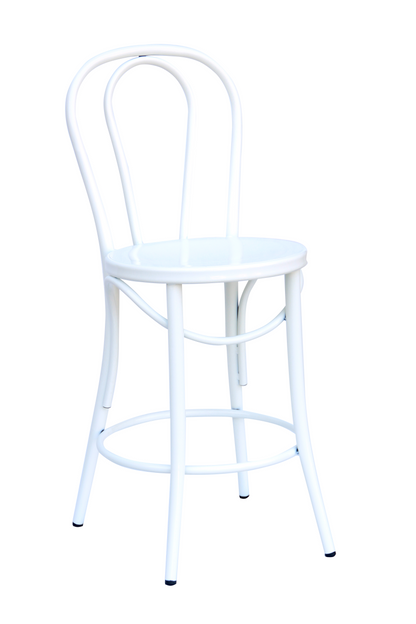 24" White Bistro Stool - 2 pk